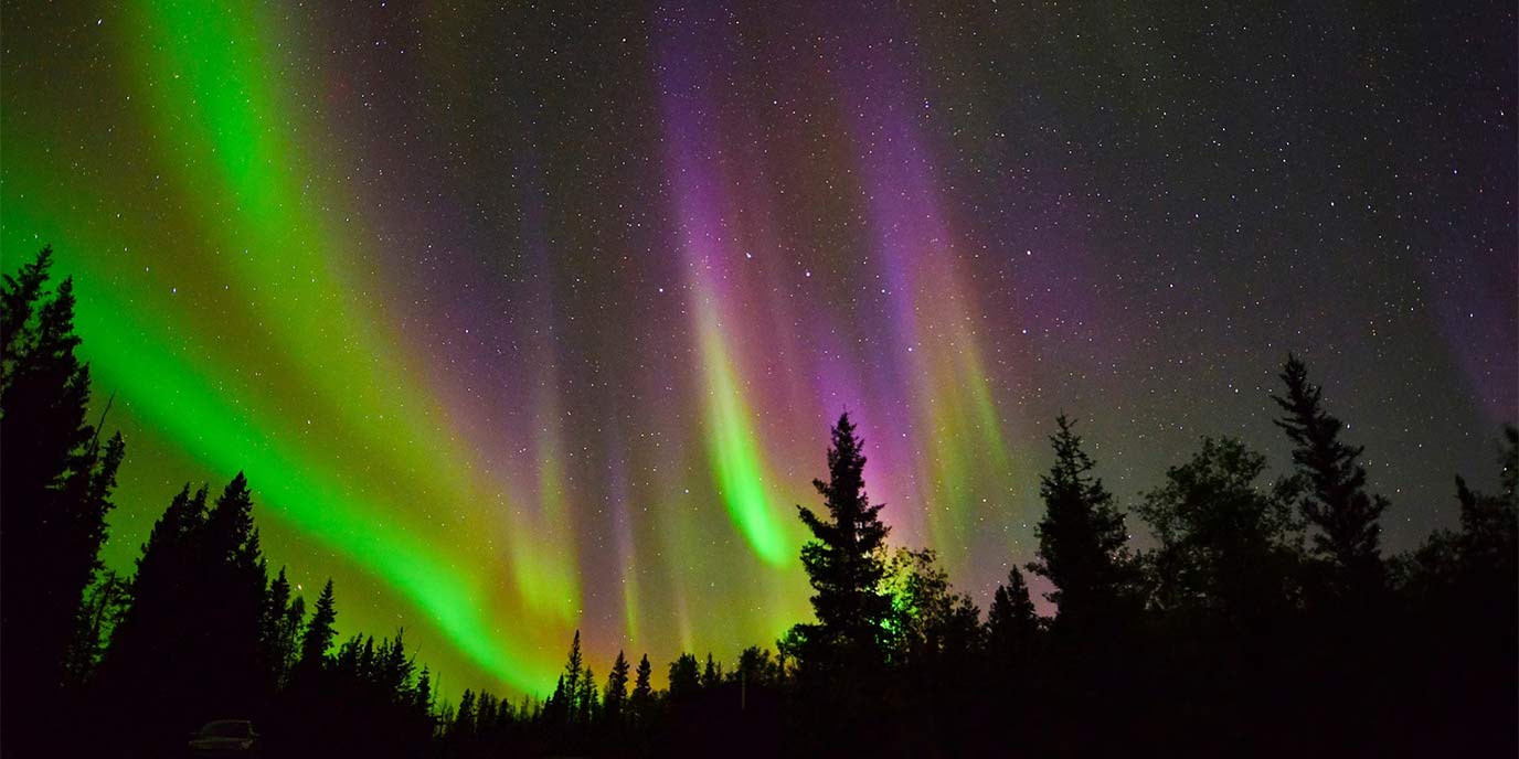 aurora viewing midnight